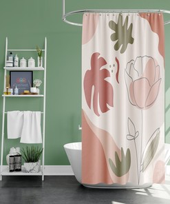Bohemian Rose Floral Shower Curtain for a Chic and Free-Spirited Bathroom