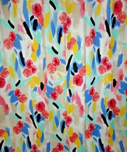 Bohemian Style Floral Shower Curtain For An Eclectic Bathroom
