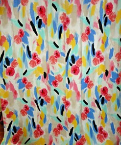 Bohemian Style Floral Shower Curtain For An Eclectic Bathroom