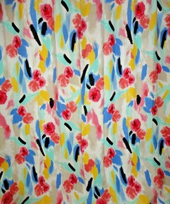 Bohemian Style Floral Shower Curtain For An Eclectic Bathroom