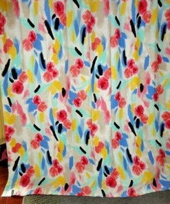 Bohemian Style Floral Shower Curtain For An Eclectic Bathroom