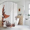Bohemian Style Moon Phase Shower Curtain, Boho Chic Bathroom Decor
