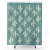 Bohemian Succulent Bath Curtain With Cacti Shower Curtain - Plant Lady Bath Decor And Cactus Lover Gift