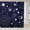 Bohemian Sun And Moon Shower Curtain For Women'S Bathroom Decor.