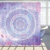 Bohemian Sun Circle Print Shower Curtain For Bathroom Decor