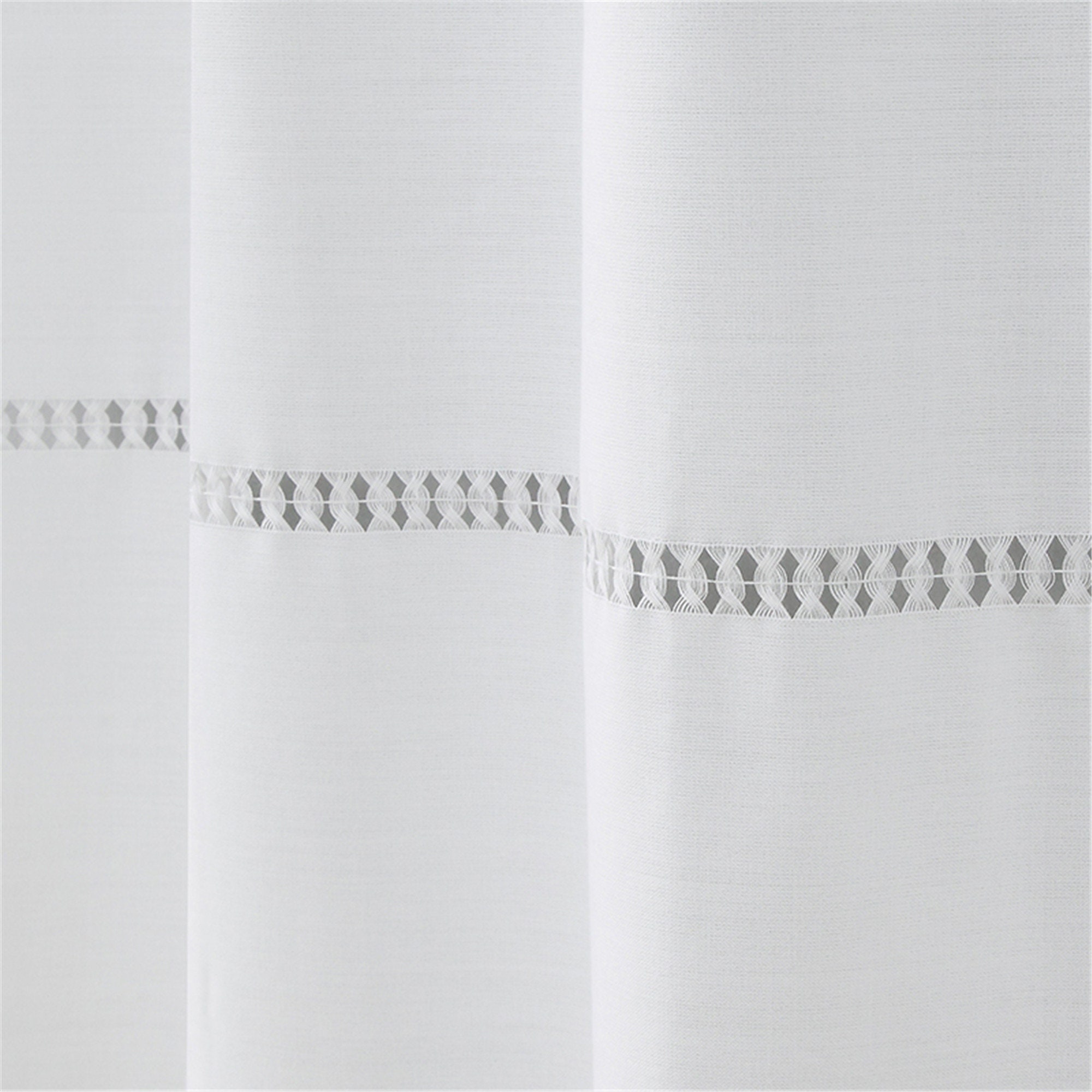 Bohemian Tassel Shower Curtain - Minimalist Art Bathroom Decor with Button Detail
