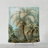 Bohemian-Inspired Tropical Jungle Shower Curtain for a Creative Bathroom Decor
