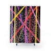 Boho Abstract Geometric Shower Curtain For Artsy Bathroom