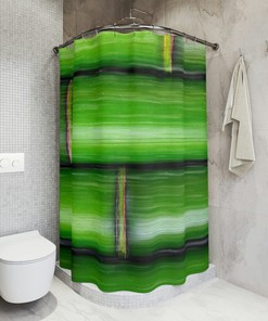 Boho Art Bamboo Shower Curtain For Bathroom Decor