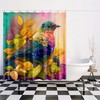 Boho Art Bird Shower Curtain For Modern Bathroom Decor