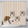 Boho Borzoi Dog Print Shower Curtain - A Quirky And Cute Addition To Your Bathroom