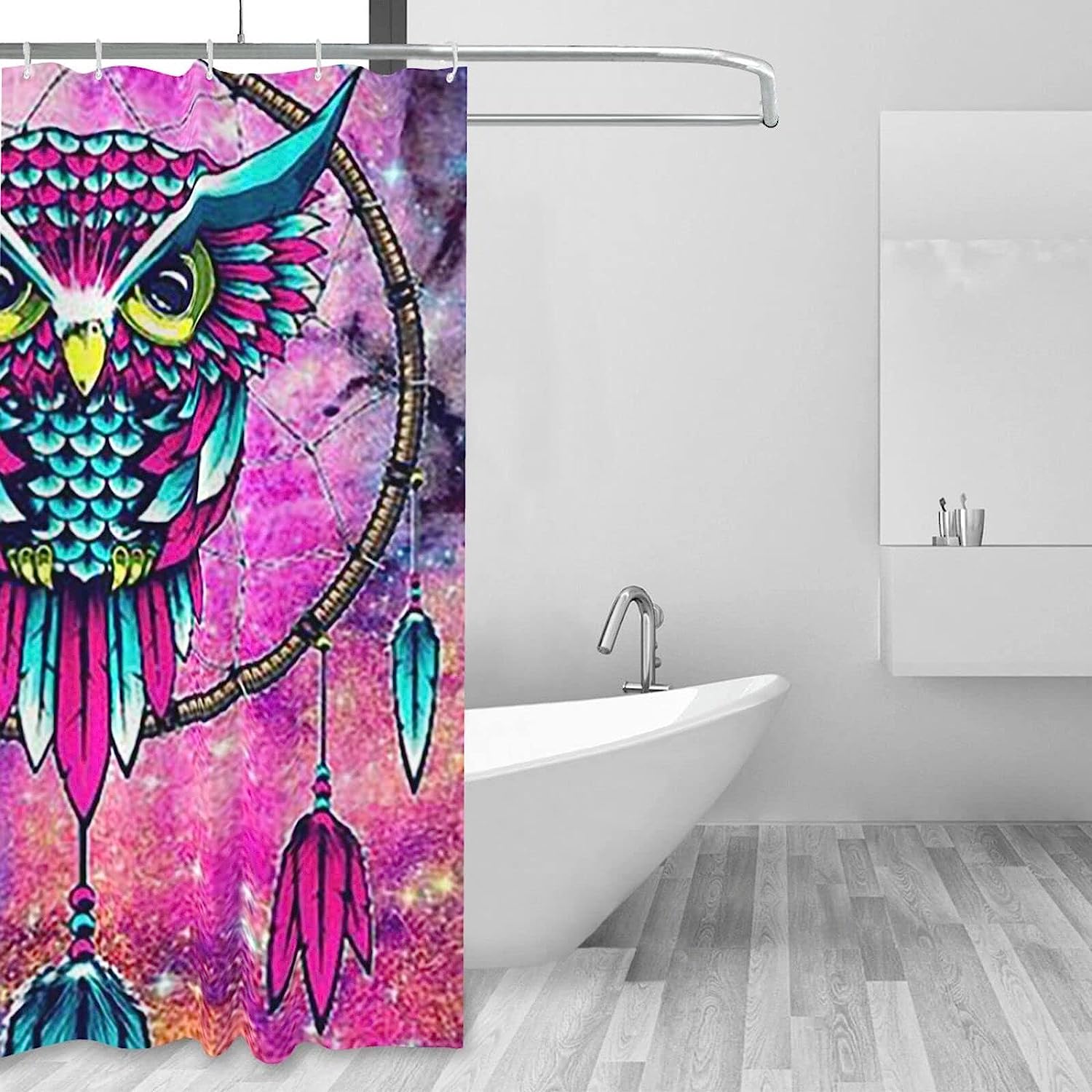 Boho Botanical Shower Curtain for a Vintage Bohemian Look