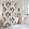 Boho Bull Skull With American Indian Motifs Waterproof Fabric Shower Curtain