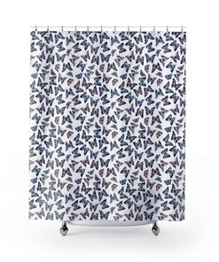Boho Butterfly Shower Curtain - Colorful And Unique Bathroom Decor For Kids And Butterfly Lovers