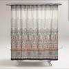Boho Chic Pasha Print Shower CurtainWorld Market Fabric Grommet Panel for Womens Bathroom Decor