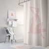 Boho Cut-Out Terracotta Shower Curtain, Waterproof Fabric Bathroom Decor