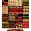 Boho Elephant Flower Pattern Unique Shower Curtain for Vibrant Bathroom Decor