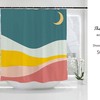 Boho Farmhouse Style Night Moon Phases Shower Curtain for Your Bathroom