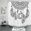 Boho Feather Moon Dreamcatcher Shower Curtain For Chic Bathroom