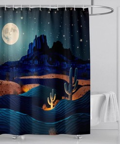 Boho Floral And Skull Shower Curtain - Animal And Nature Themed Bathroom Decor