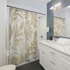 Boho Floral Botanical Shower Curtain For Mid Century Modern Bohemian Bathroom