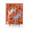Boho Floral Tiger Shower Curtain for a Unique and Fun Bathroom
