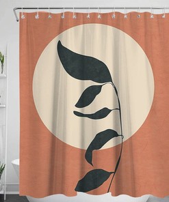 Boho Geometric Waterproof Shower Curtain For Modern Bathroom