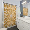 Boho Gold Sunny Shower Curtain for Chic Bathroom Decor - Shower Curtains Colorful