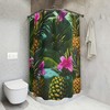 Boho Hawaiian Pineapple Fruit Shower Curtain For Modern Bathroom Decorr