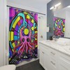 Boho Octopus Valentine's Gift Shower Curtain for Bathroom