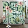 Boho Palm Print Shower Curtain for a Chic and Tropical Vibe