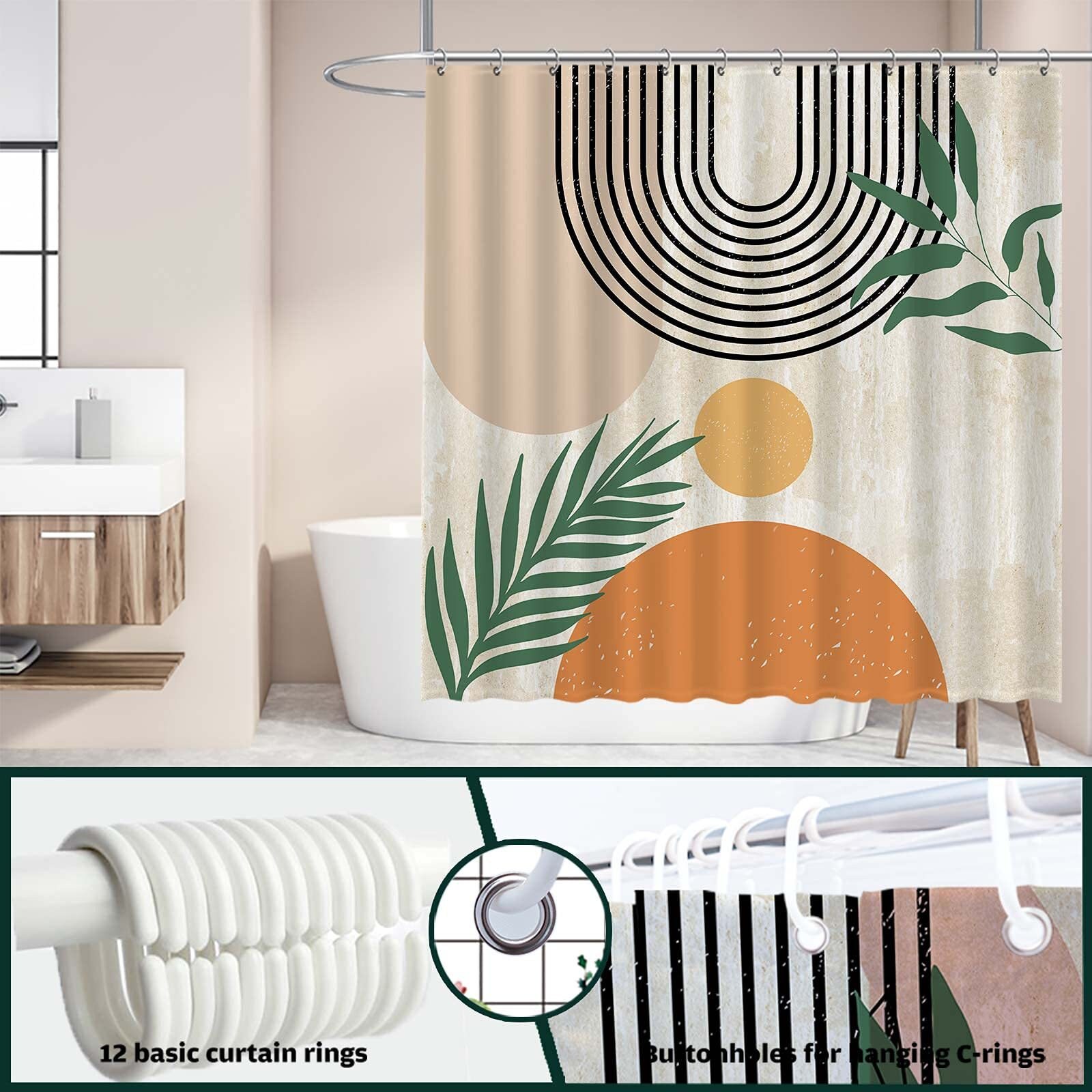 Boho Shower Curtain For Your Comfortable And Stylish Bathroom Decor - Image 3