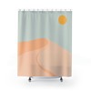 Boho Southwest Design Sun Sand Hill Shower Curtain for a Coastal Bathroom Decor