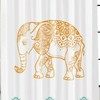 Boho Style Elephant Print Shower Curtain For Bathroom Decor