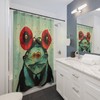 Boho Style Frog Shower Curtain With Sage Green Girly Bathroom Decor - A Unique And Cool Addition To Your Bathroom