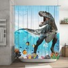 Boho Submarine Coral Travel Shower Curtain for Bathroom
