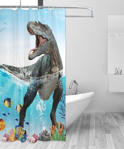 Boho Submarine Coral Travel Shower Curtain for Bathroom