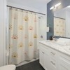 Boho Sunburst Shower Curtain with Unique Cloth Fabric Design, Celestial Moon Decor and Farmhouse Bathroom Style 