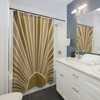 Boho Sunshine Shower Curtain, Abstract Design For The Bathroom