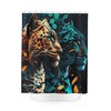 Bold And Beautiful Wildcat Shower Curtain Design, Bright And Fun Cat Theme For Bathroom Decor