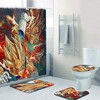 Bold And Colorful Dragon Ball Z Anime Shower Curtain For An Anime Fan'S Bathroom