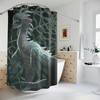 Bold And Majestic Dragon Shower Curtain For A Dramatic Bathroom