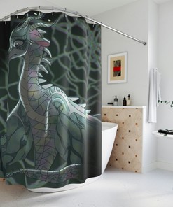 Bold And Majestic Dragon Shower Curtain For A Dramatic Bathroom