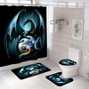 Bold And Sophisticated Dragon Shower Curtain For An Elegant Bathroom