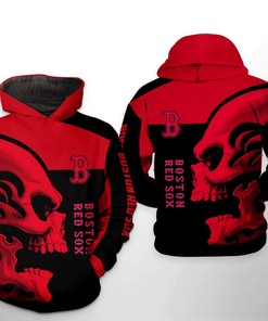 Bold Boston Red Sox Mlb Skull 3D Hoodie
