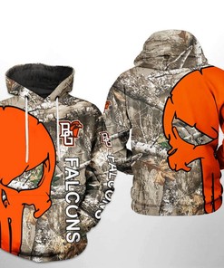 Bold Bowling Green Falcons Ncaa Camo Veteran Hunting 3D Hoodie