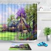Bold Cow Print and Cactus Rustic Wood Plank Shower Curtain for Your Western Bathroom