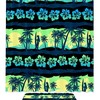 Bold Green and Pink Frangipani Flower Print Shower Curtain for a Fun Bathroom