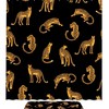 Bold Leopard Print Shower Curtain With Waterproof Fabric And Bathroom Accessories