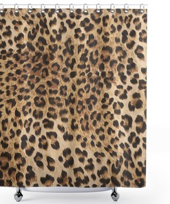 Bold Panthera Leopard Print Shower Curtain, Safari Bathroom Decor